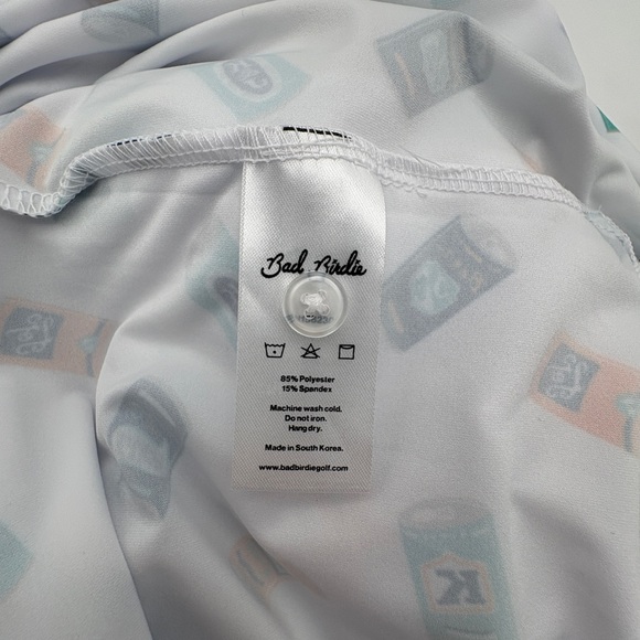 NWT Mens Bad Birdie Size XL Crushable Pattern Core Performance Polo Shirt Top - Picture 6 of 6